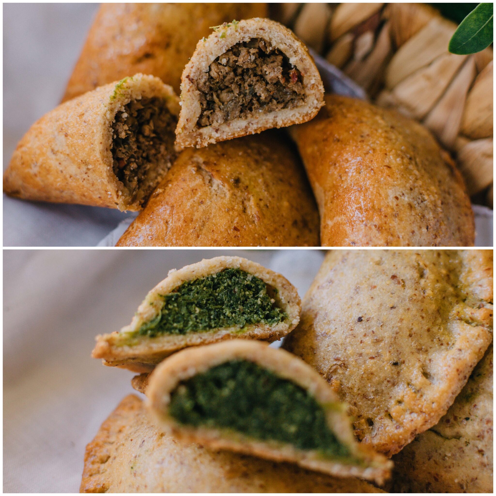 PROMO EMPANADAS KETO 4 UNID EMPANADA CARNE + 4 UNID EMPANADA ESPINACA